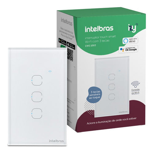 INTERRUPTOR SMART WI-FI TOUCH 3 BRANCO MIS 1003