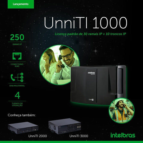 CENTRAL TELEFONICA UNNITI 1000 (30R IP 10T IP)