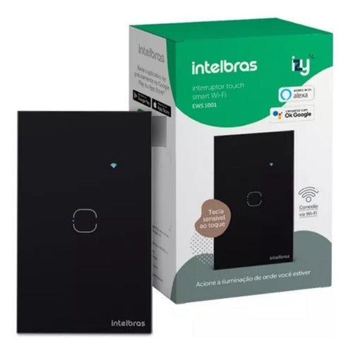 INTERRUPTOR SMART WI-FI TOUCH PRETO EWS 1001