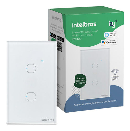 INTERRUPTOR SMART WI-FI TOUCH 2 BRANCO MIS 1002